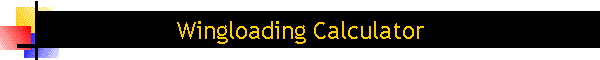 Wingloading Calculator