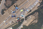 Seven Way Formation From Above