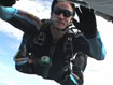 James "Eyebrows" in flight!
